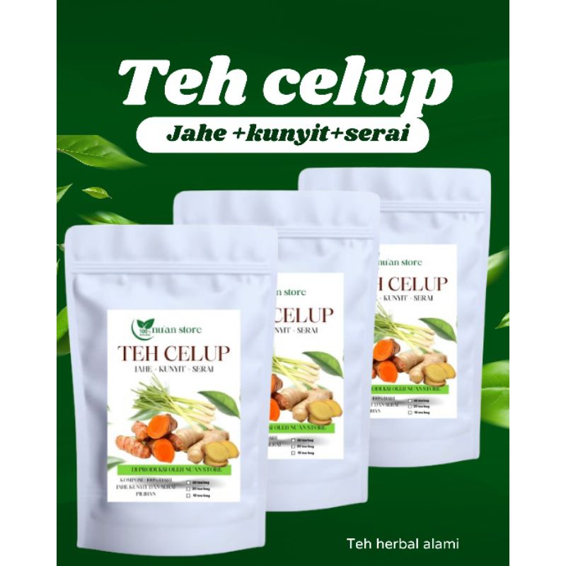 

TEH CELUP HERBAL JAHE KUNYIT DAN SERAI