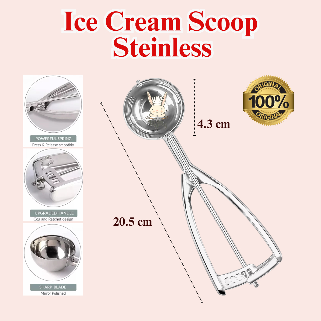 Ice Cream Scoop INOX Diameter 4,3 & 5,8 Cm