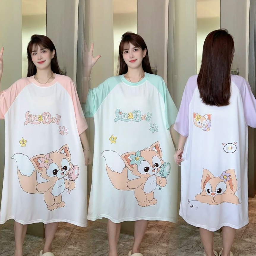 MURHOL Baju Daster Jumbo Wanita Baju Tidur LD 120 130 Perempuan Motif Bahan Halus Rumahan Kekinian