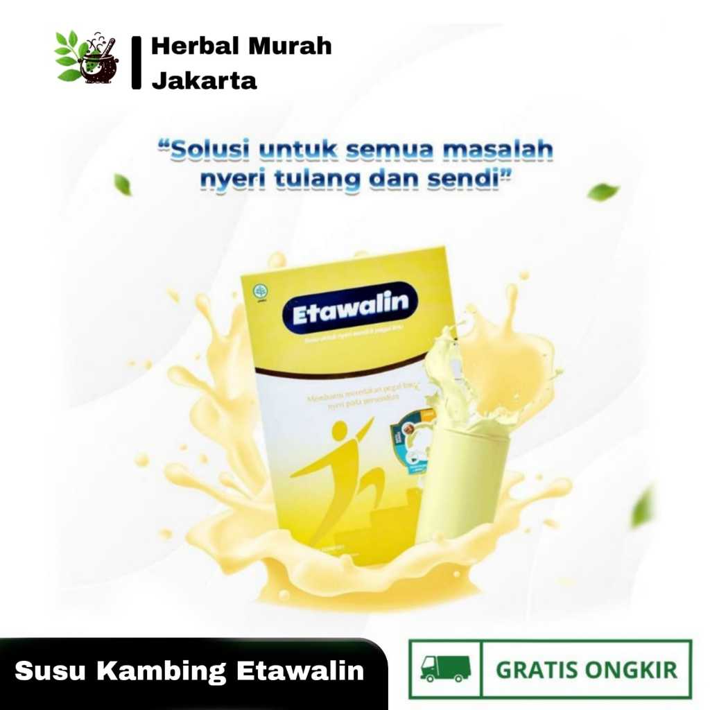 

Etawalin Original - Susu Kambing Etawa Tingkatkan Kepadatan Tulang Nyeri Sendi dan Urat 200gr