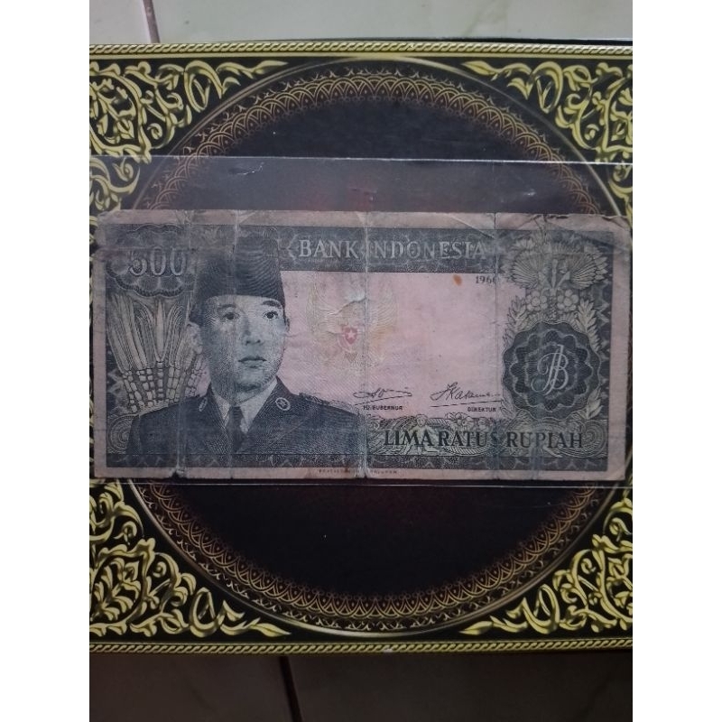 Uang Sukarno 500 rupiah 1960 fine