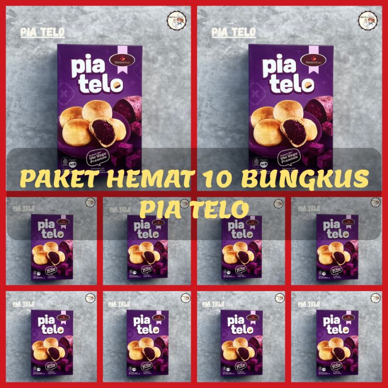 

[PAKET HEMAT] 10 BUNGKUS CAMILAN PIA TELO PURPLE SWEET POTATOES SWEETCAKE ISI 9 BIJI OLEH-OLEH MALANG