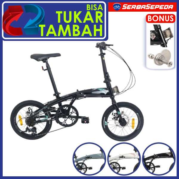 Sepeda Lipat Police Milan 8 Speed Patternline 16