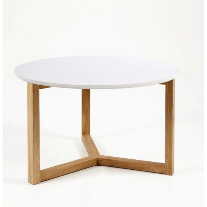 Promo meja tamu bulat diameter 80cm