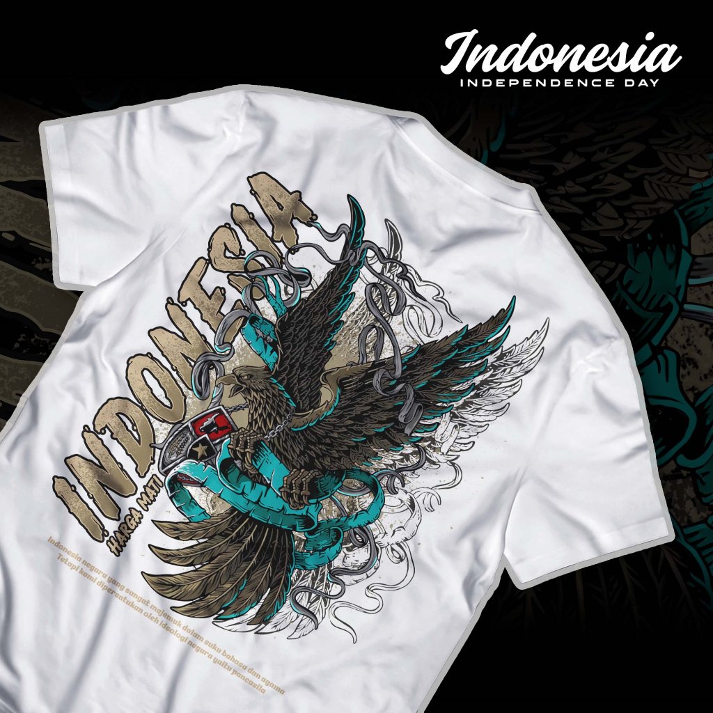 Kaos Indonesia Harga Mati - Baju Kemerdekaan 17 Agustus 2025 Special HUT RI Ke 80 - A5183