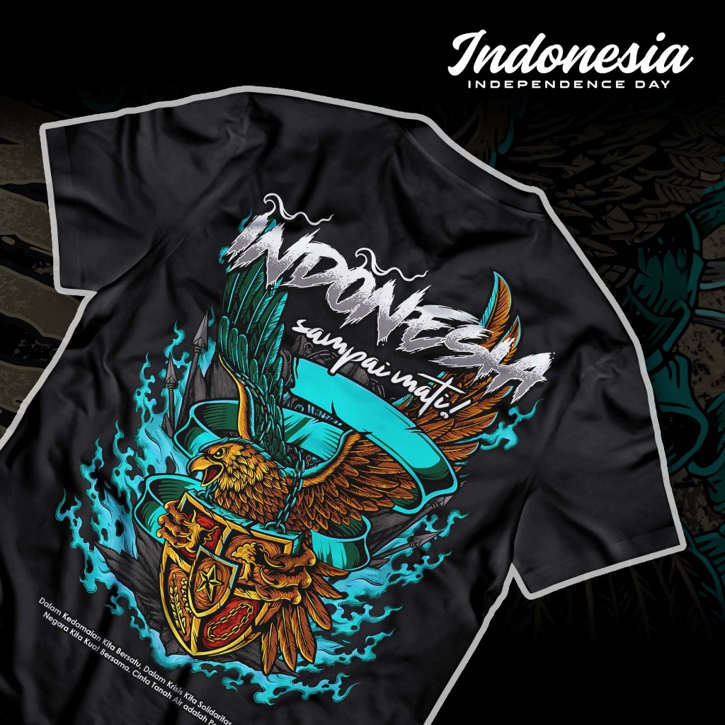Kaos Indonesia Sampai Mati - Baju Kemerdekaan 17 Agustus 2025 Special HUT RI Ke 80 - A5184