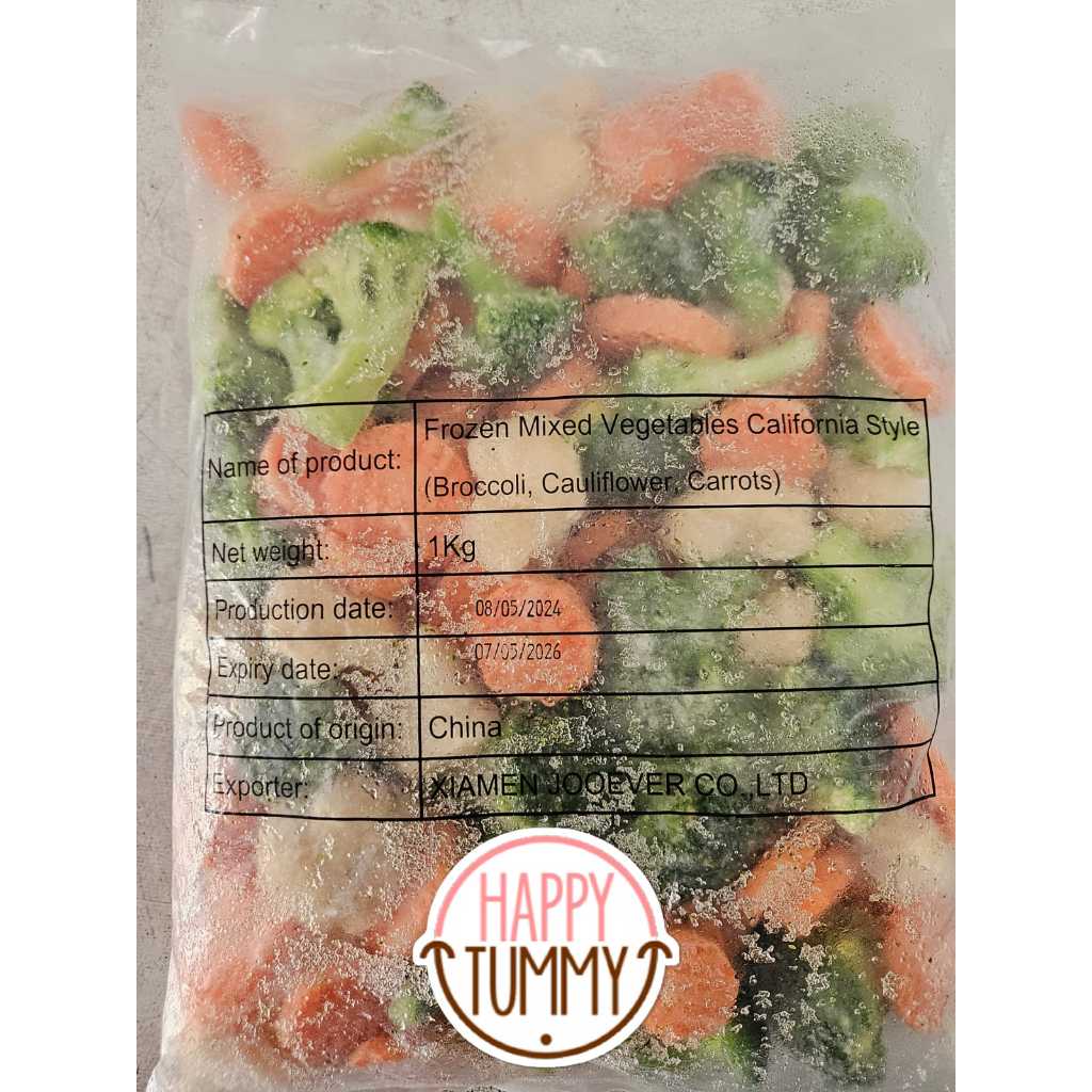 

Frozen mixed vegetables california style brokoli kembang kol wortel 1kg sayur beku