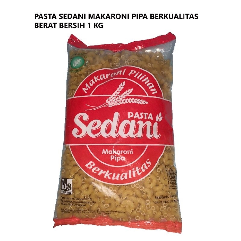 

PASTA SEDANI MAKARONI PIPA BERAT 1 KG