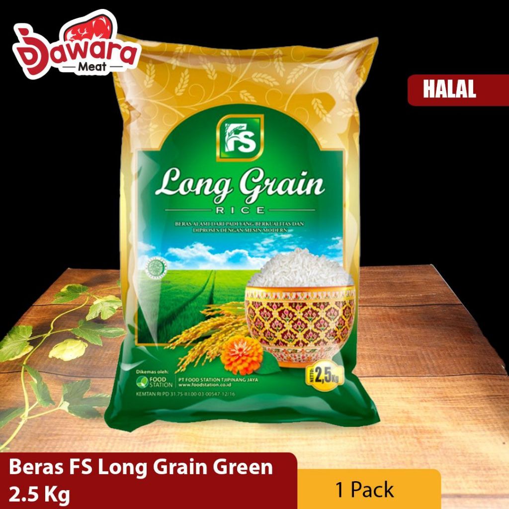 

Beras FS Long Grain Green 2.5 Kg