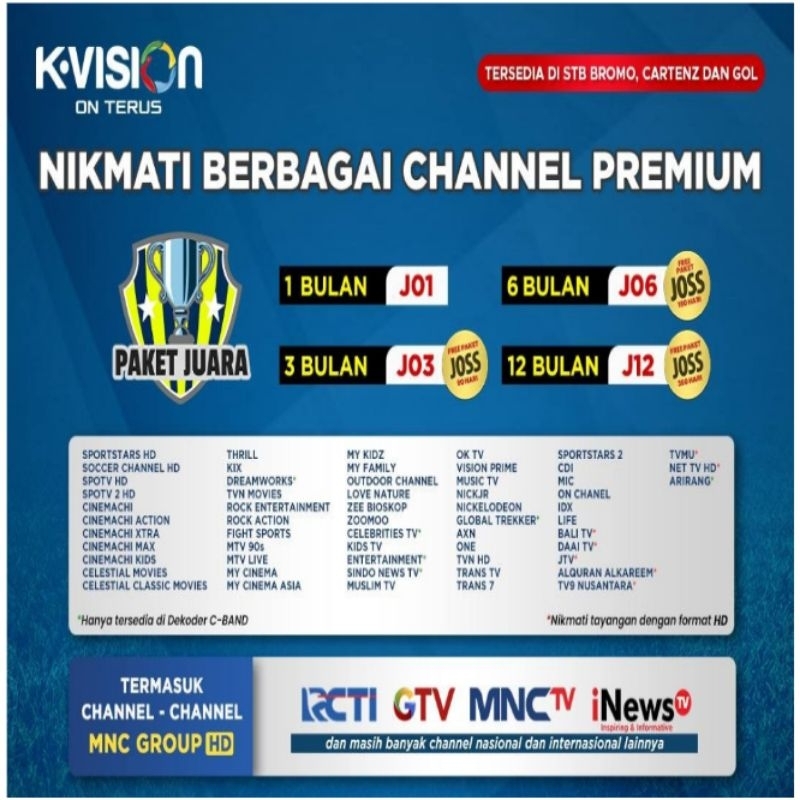 Paket Juara K-Vision [J01]