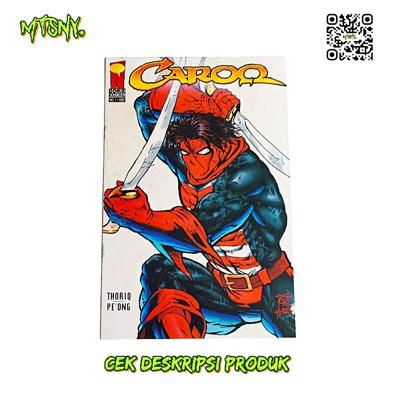 Komik Langka Superhero Nasional Lokal Caroq Edisi No 1 Thoriq Peong Tahun 1992