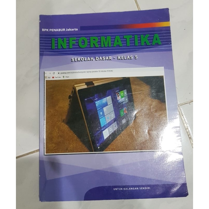 Buku Informatika Kelas 5 BPK Penabur Bekas