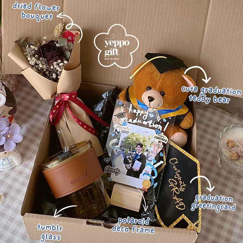 Gift Box Wisuda Pacar Cowok | Hadiah wisuda pacar pria | Kado wisuda pacar laki-laki | Kado Wisuda L