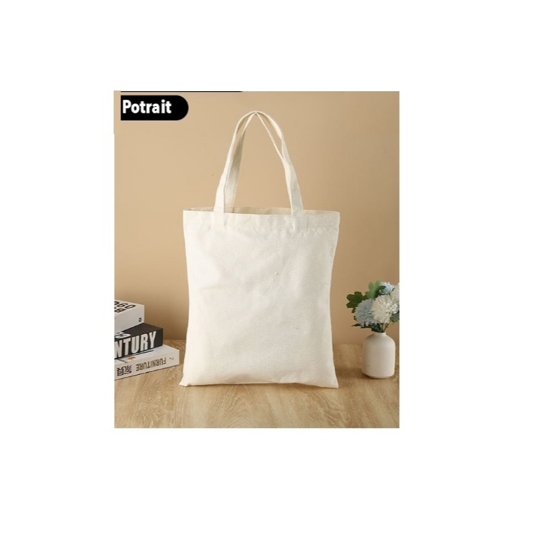 DANARA Tote Bag / Totebag Blacu Putih Polos Standard Type Potrait Totebag Kuliah Totebag Aesthetic T