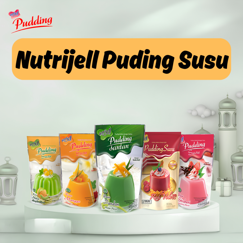 

Puding Susu Nutrijel Agar Agar / Nutrijell Ager Puding Bubuk Instan Powder