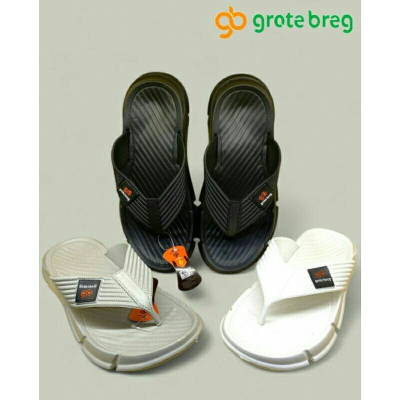 Sandal Jepit Pria Wanita Grotebreg - Sendal Karet Eva Pylon Original Kuat Lentur - Selop Slide Flat