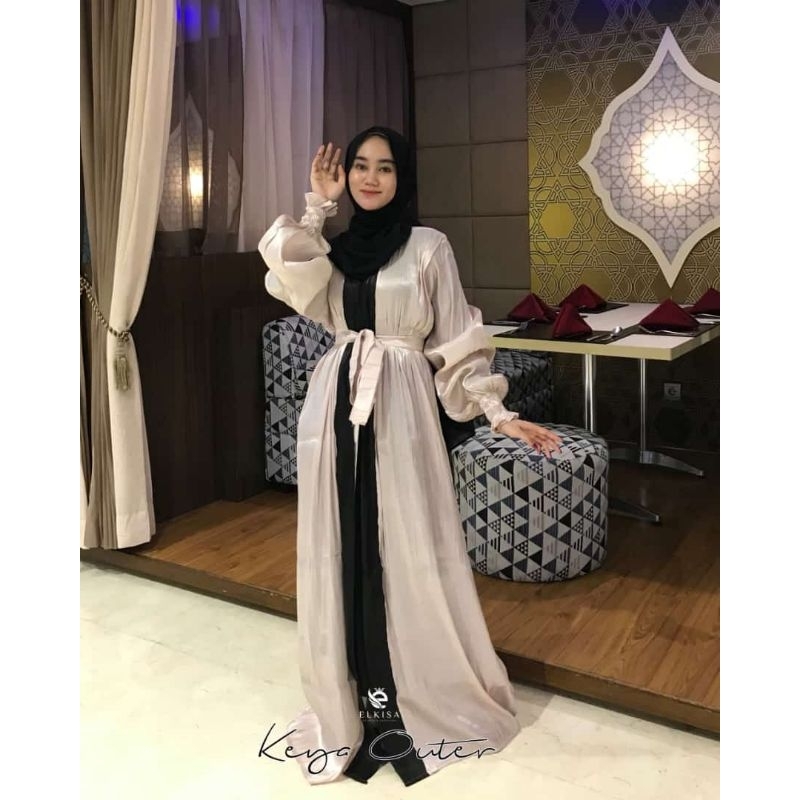 Long Outer Shimmer/Long outer/cardigan panjang/cardigan premium/Gamis Malaysia/Dress Malaysia/Abaya/