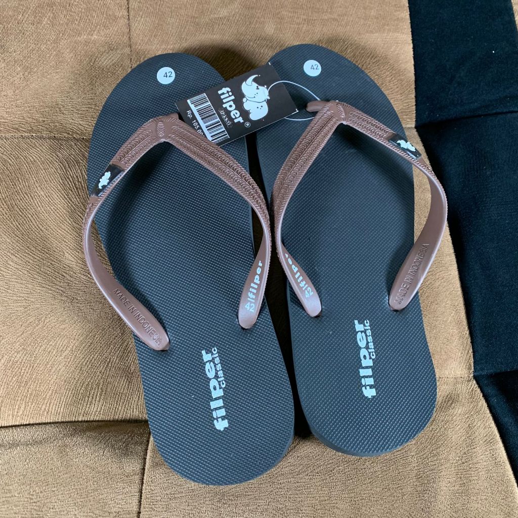 Sandal Japit Viral FILPER bukan FIPPER bahan Rubber CASUAL PRIA WANITA DEWASA TERLARIS Kekinian