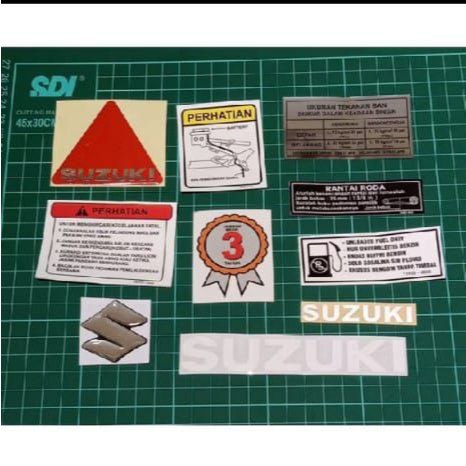 Sticker Pelengkap Stiker Rangka Suzuki Shogun Kebo Shogun 110