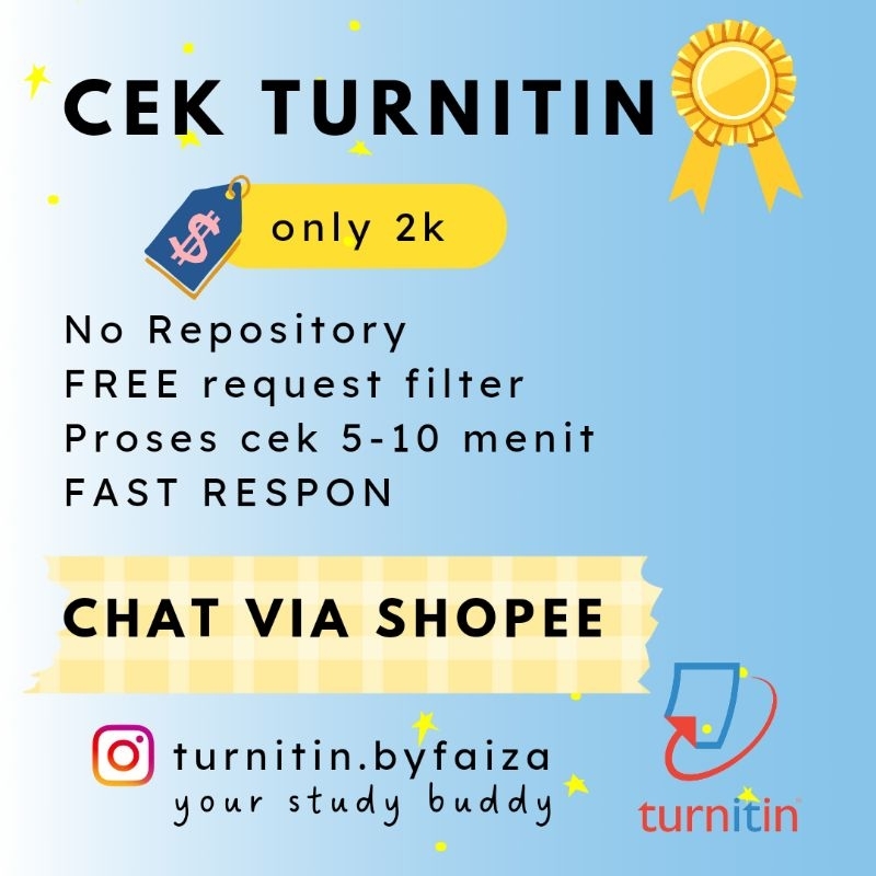 Cek turnitin [] Jasa cek turnitin [] Jasa cek Plagiasi [] Cek Turnitin murah [] Cek turnitin trusted