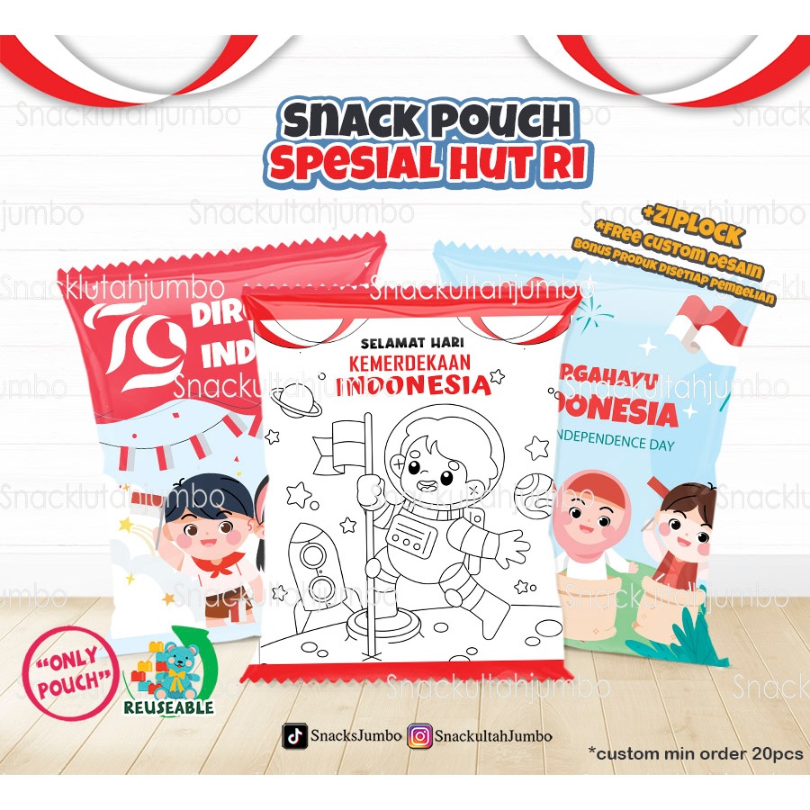 

Bingkisan agustusan | Hampers 17an | Bungkus kado unik agustusan