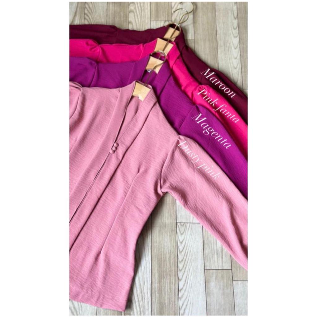 Kebaya Airflow Bali Strait Atasan Kebaya Saja Baju Kebaya Kartini Crinkle Air Flow Variasi Kancing M