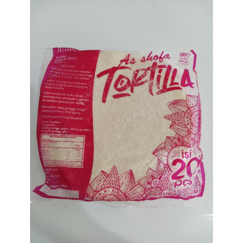 

TORTILA asshofa, kulit kebab 20pcs 23cm JUMBO