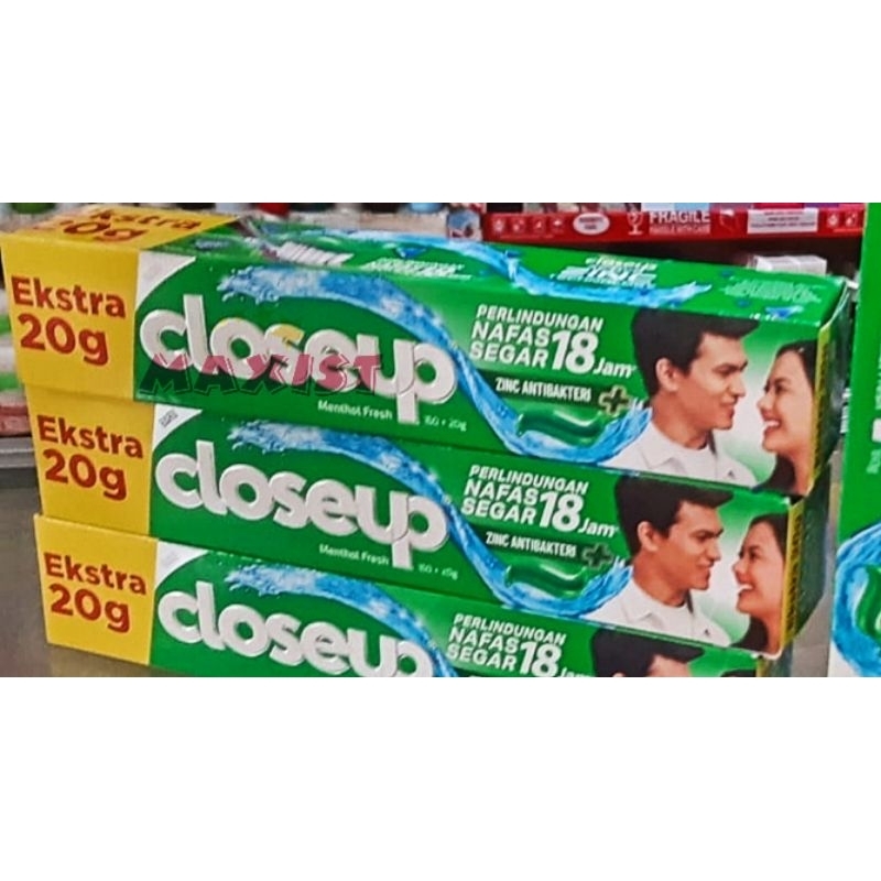 Close Up 160gr + 20gr Pasta Gigi Ever Fresh (160g + 20g) Odol 160 gr