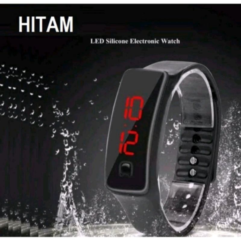 jam tangan gelang LED watch pria wanita