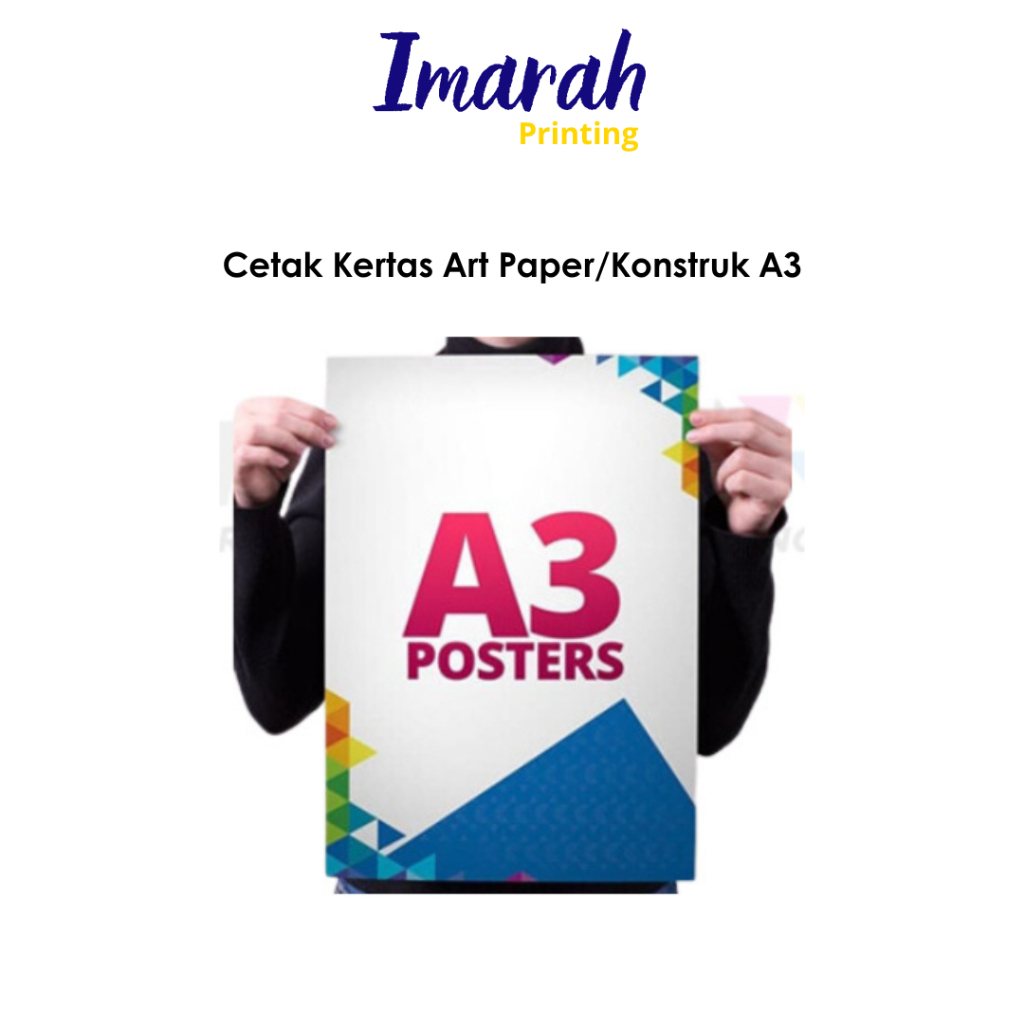 

IMARAH - Cetak Bahan Art Paper-Print A3+, Cetak A3+ MURAH, Art Carton 190- 400| 1 Sisi / 2 Sisi