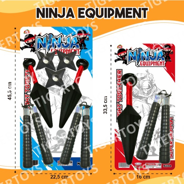 MAINAN ANAK NINJA SET BESAR MAINAN KUNAI SET MAINAN NARUTO SET MAINAN NINJA NARUTO MAINAN SHURIKEN B
