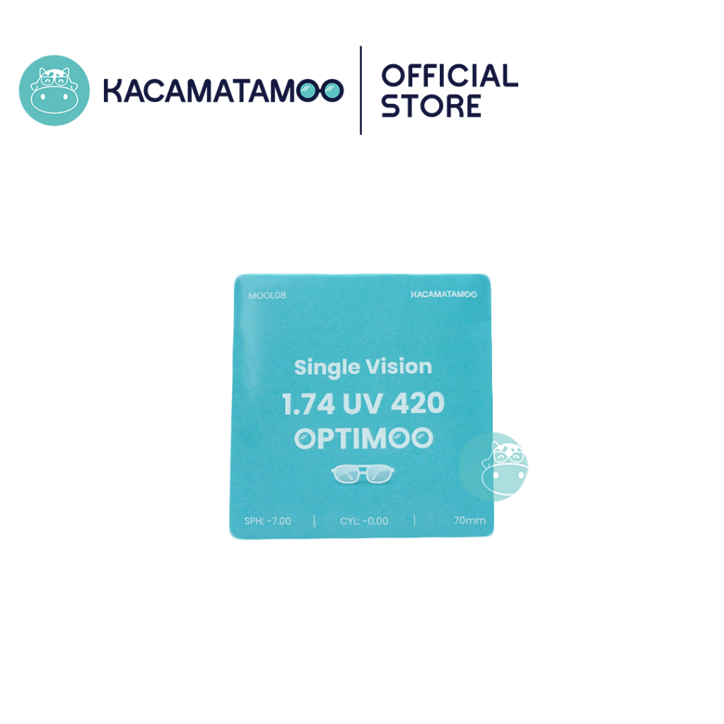 KACAMATAMOO Lensa Pertipis Crmc Hi Index 1.74 (GARANSI)