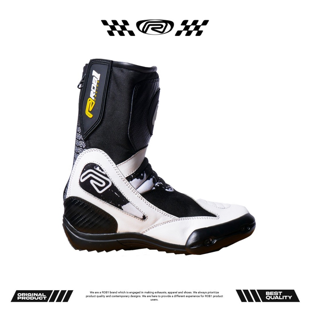 ROB1 Sepatu Avia Kids Black & White