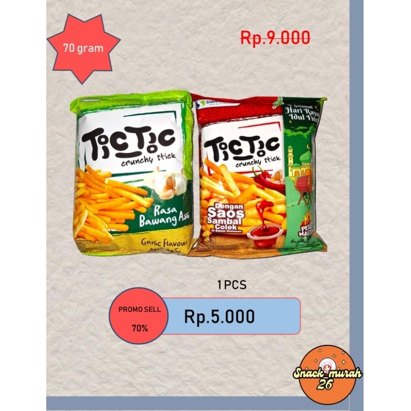 

Snack ciki tic_tic snck murah enak renyah murah 100℅ original