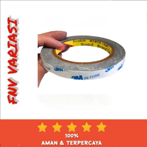 ISOLASI DOUBLE TAPE BB PUTIH KECIL 3M