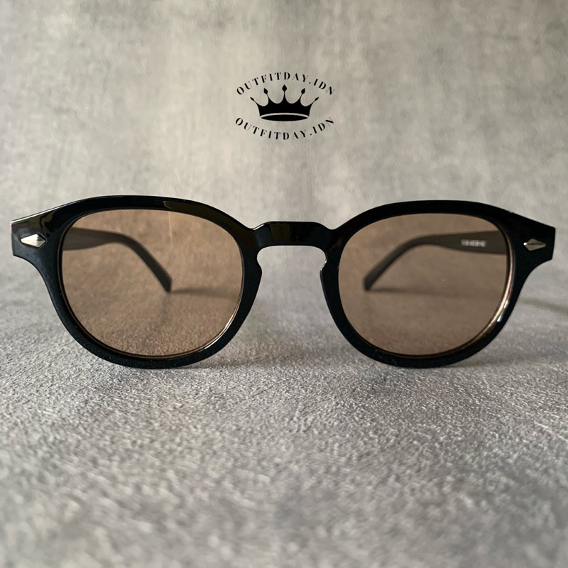 Kacamata Johnny Brown/Engsel Besi Free Box Kacamata