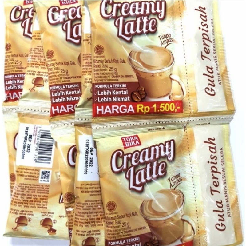 

TORABIKA CREAMY LATTE|KOPI INSTAN RENTENG ISI 10