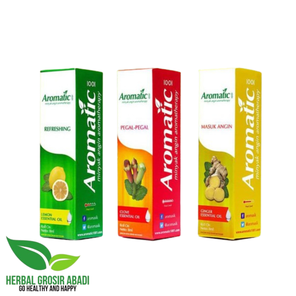 AROMATIC 1001 | Minyak Angin Aromatheraphy | Roll-On 8ml ORIGINAL