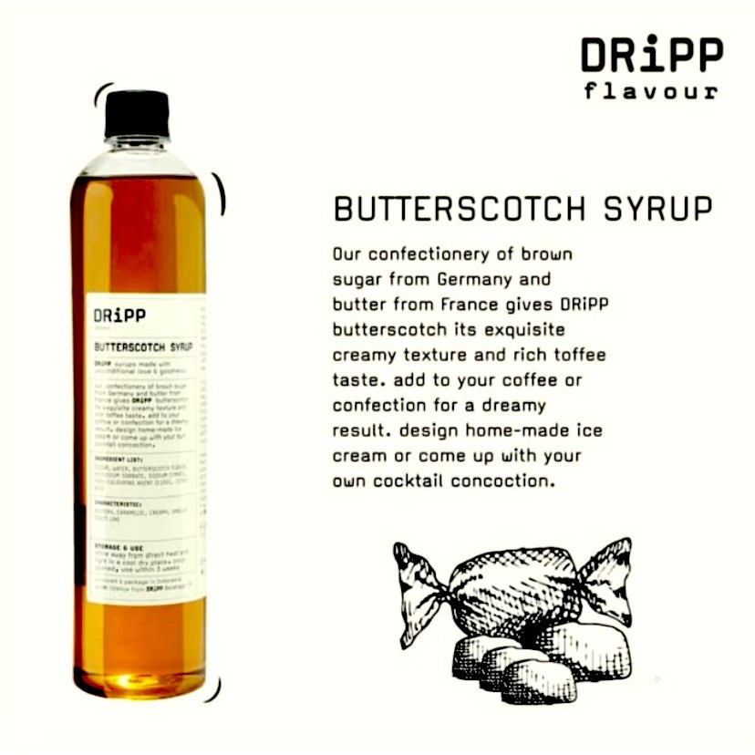 

DRiPP Butterscotch Syrup - Sirup Butterscotch 760 ml