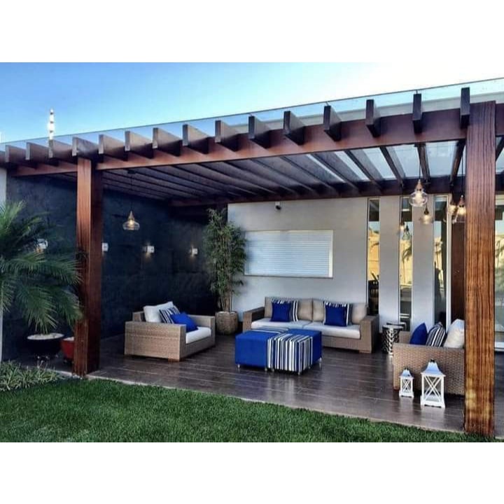 pergola kayu merbau