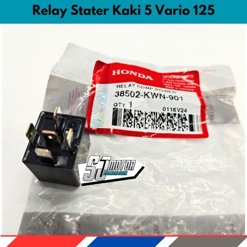 Relay Bendik Stater Pin Kaki 4 - 5 Original AHM  Vario 125 FI Vario 150 Vario 160 PCX 150 160 ADV 15