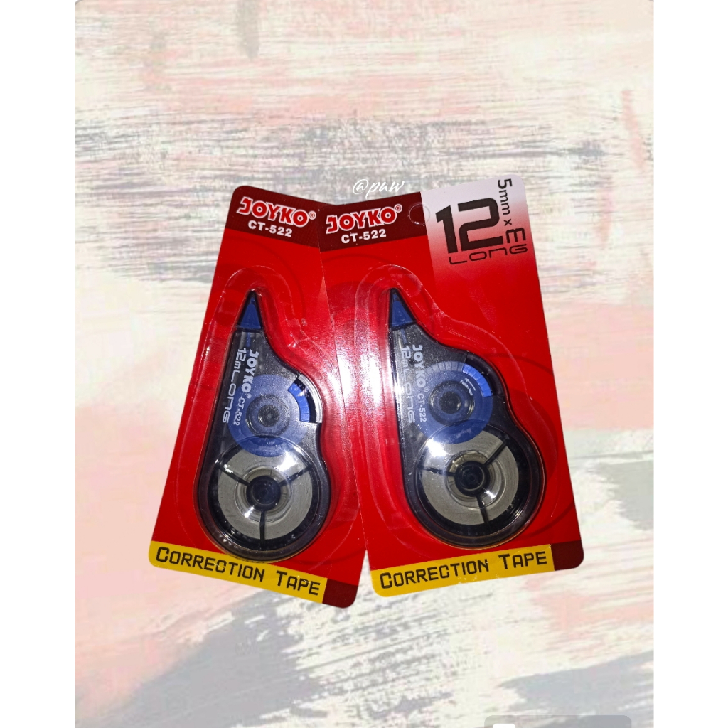 

Tip ex/ Tip x/ Tip-ex/ Correction Tape / Pita Koreksi Joyko CT-522 12 m