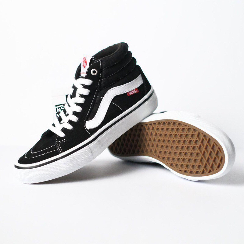 Vans SK8 High Pro Black White Original
