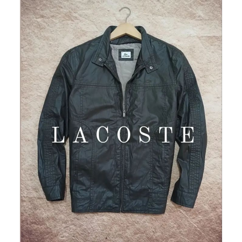 jaket LACOSTE bahan coated anti bara recomend preloved