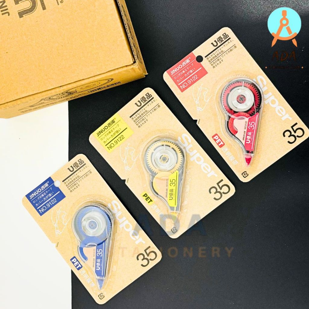 

GROSIR correction tape jinuo 35M/9122/tipe x kertas