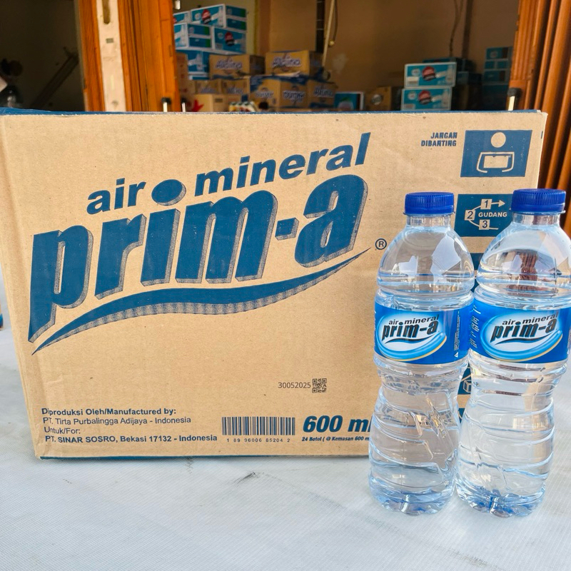 

AIR MINERAL AIR MINUM PRIMA PRIM-A 600ML ISI 24 BOTOL 1 DUS