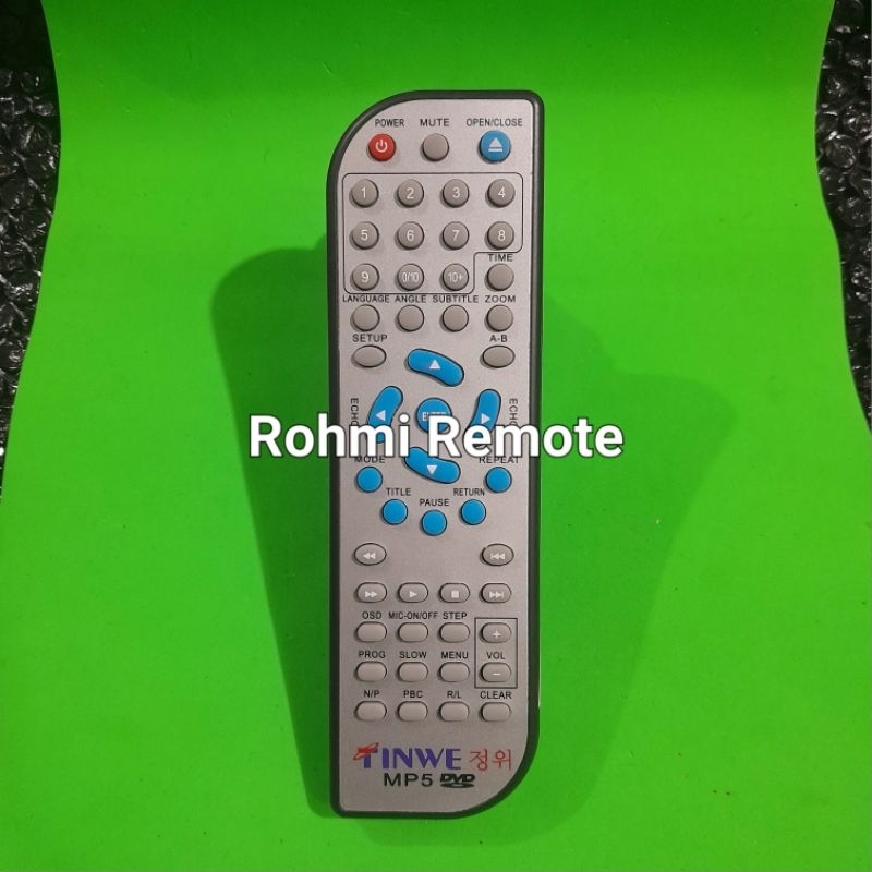 REMOTE REMOT DVD PLAYER TINWE MP5 ORIGINAL ABU