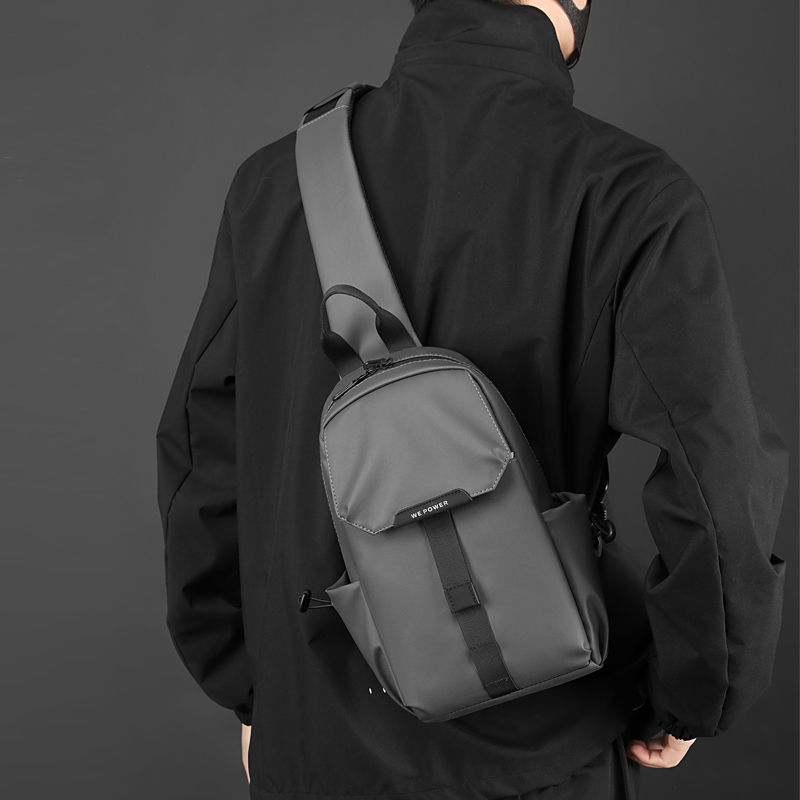 Tas Selempang Bahu Pria Bahan Tebal Tali adjust Pabrik Jakarta TS740