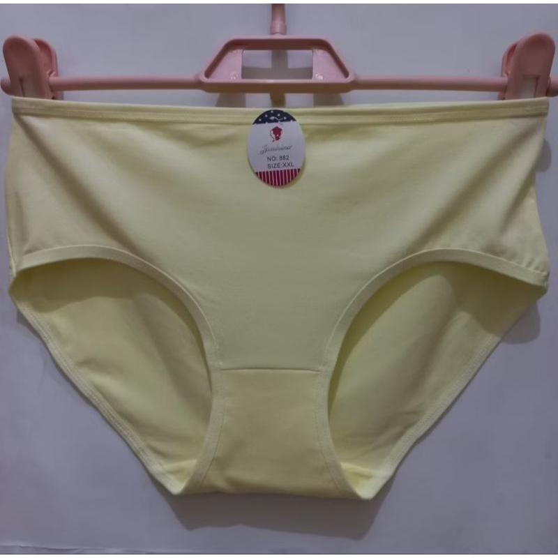 Jiashini CD Wanita Polos Tebal Halus Elastis