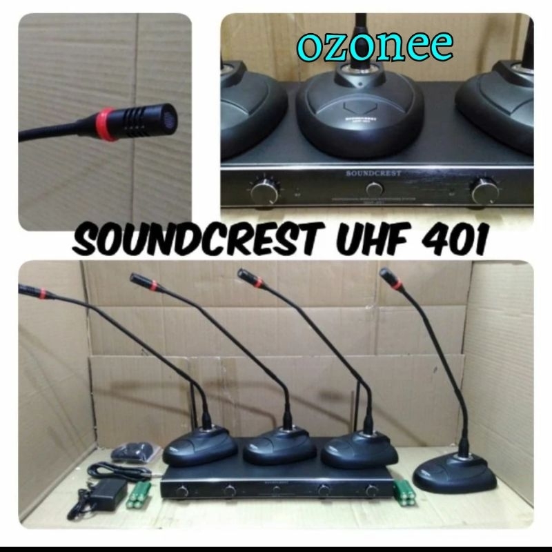 Mic Wireless Conference /Podium Soundcrest UHF 401 ( 4 Bh Mic Podium) Original